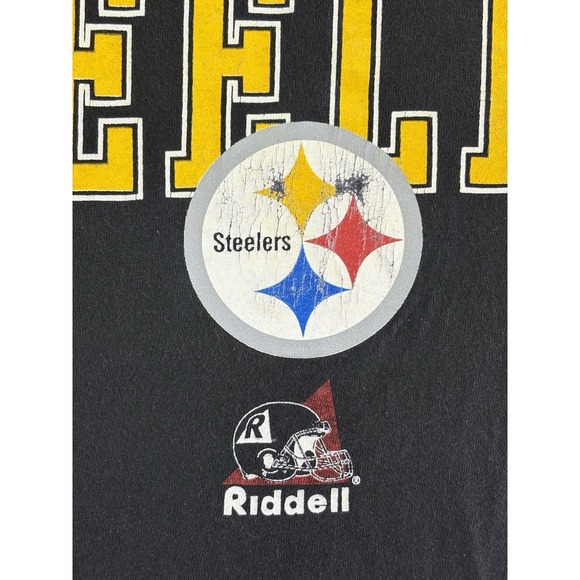 Vintage 1998 Pittsburg Steelers T-Shirt Men's XL Riddell NFL Football Sportswear - Picture 3 of 7